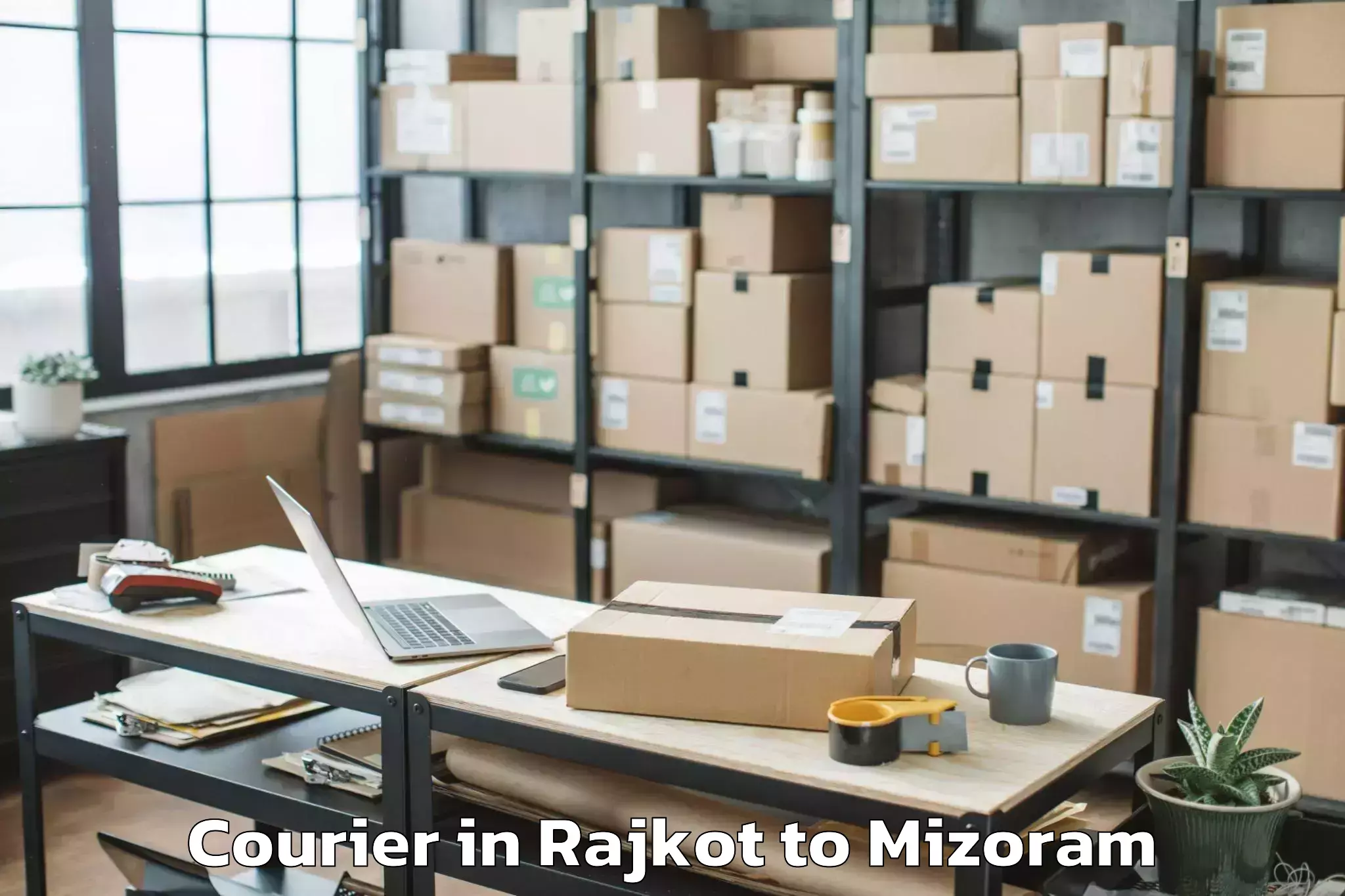 Reliable Rajkot to Khawzawl Courier